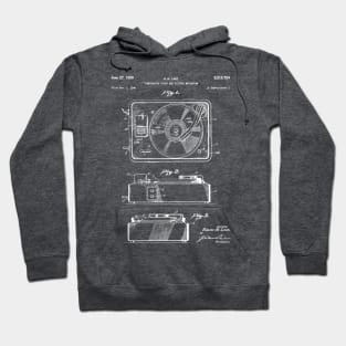 Record Player Patent - Vinyl Fan Music Lover Art - Antique Hoodie